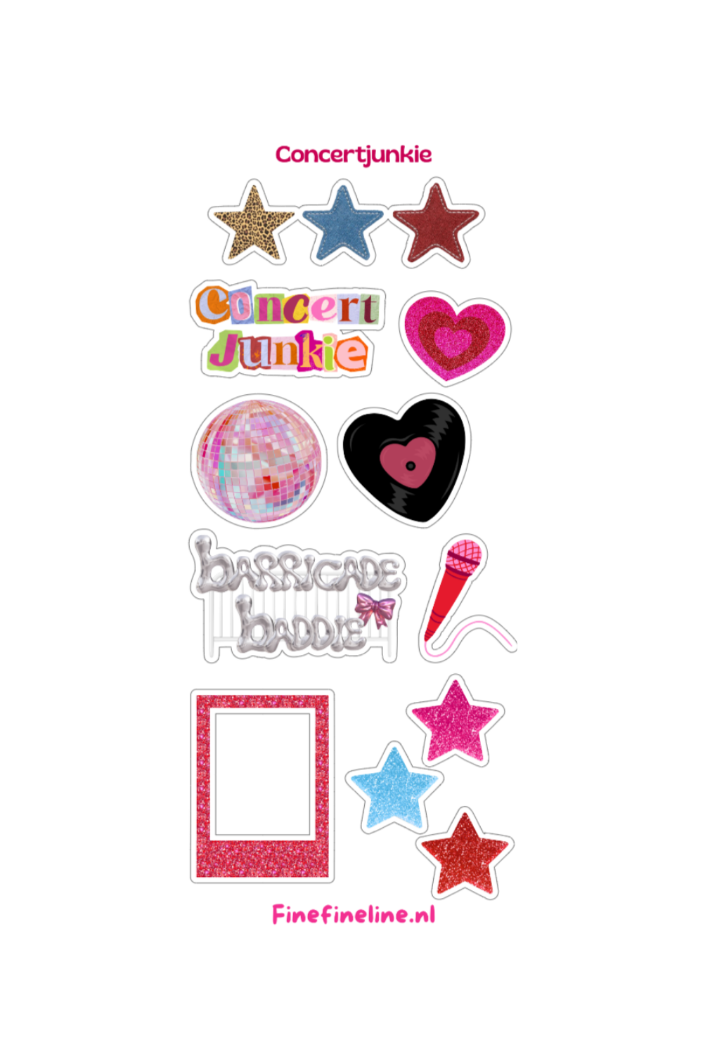 Concertjunkie Stickervel