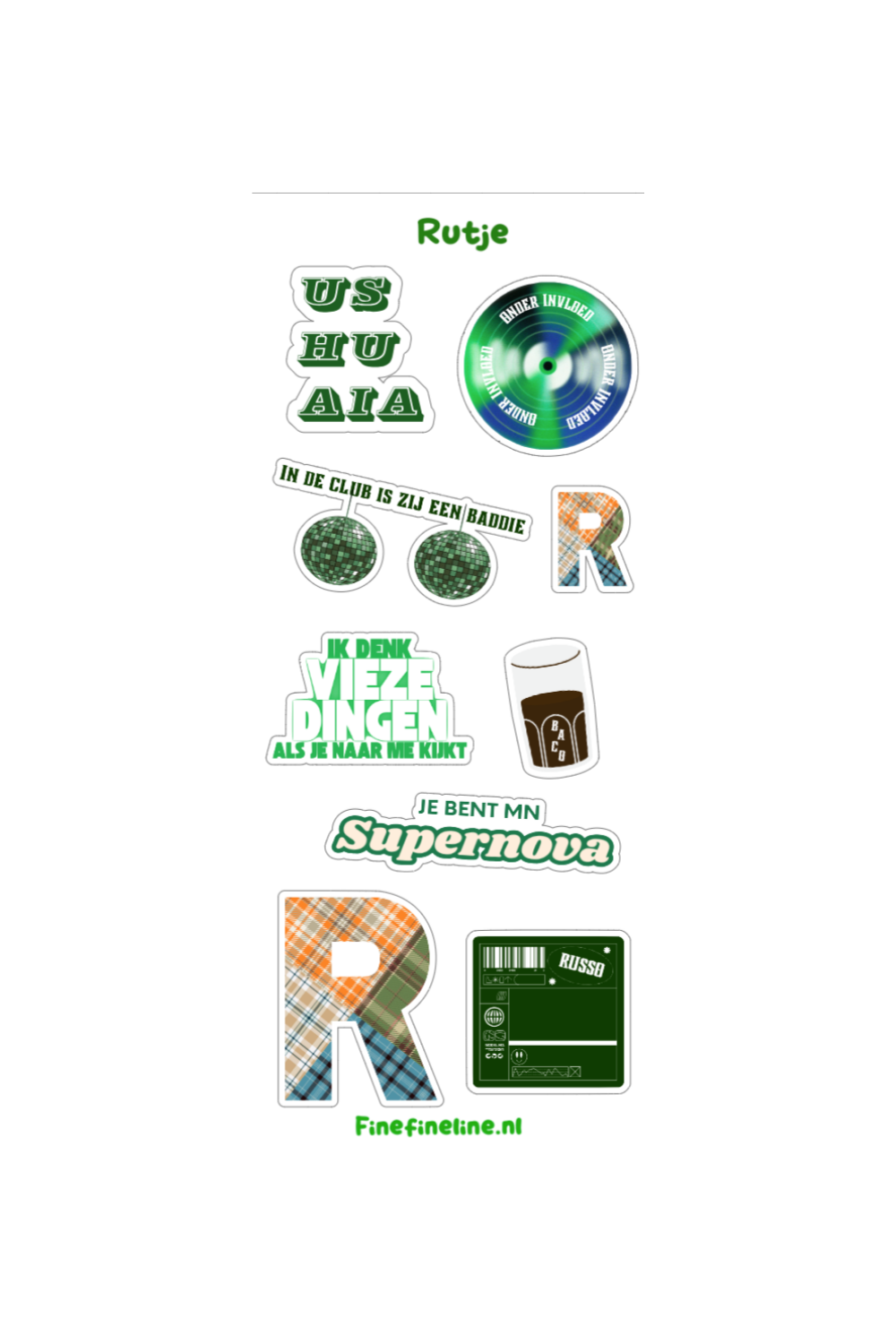 Rutje Stickervel