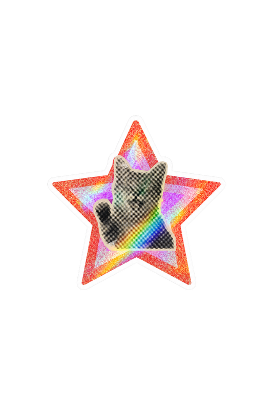 Holografische Sticker Kat