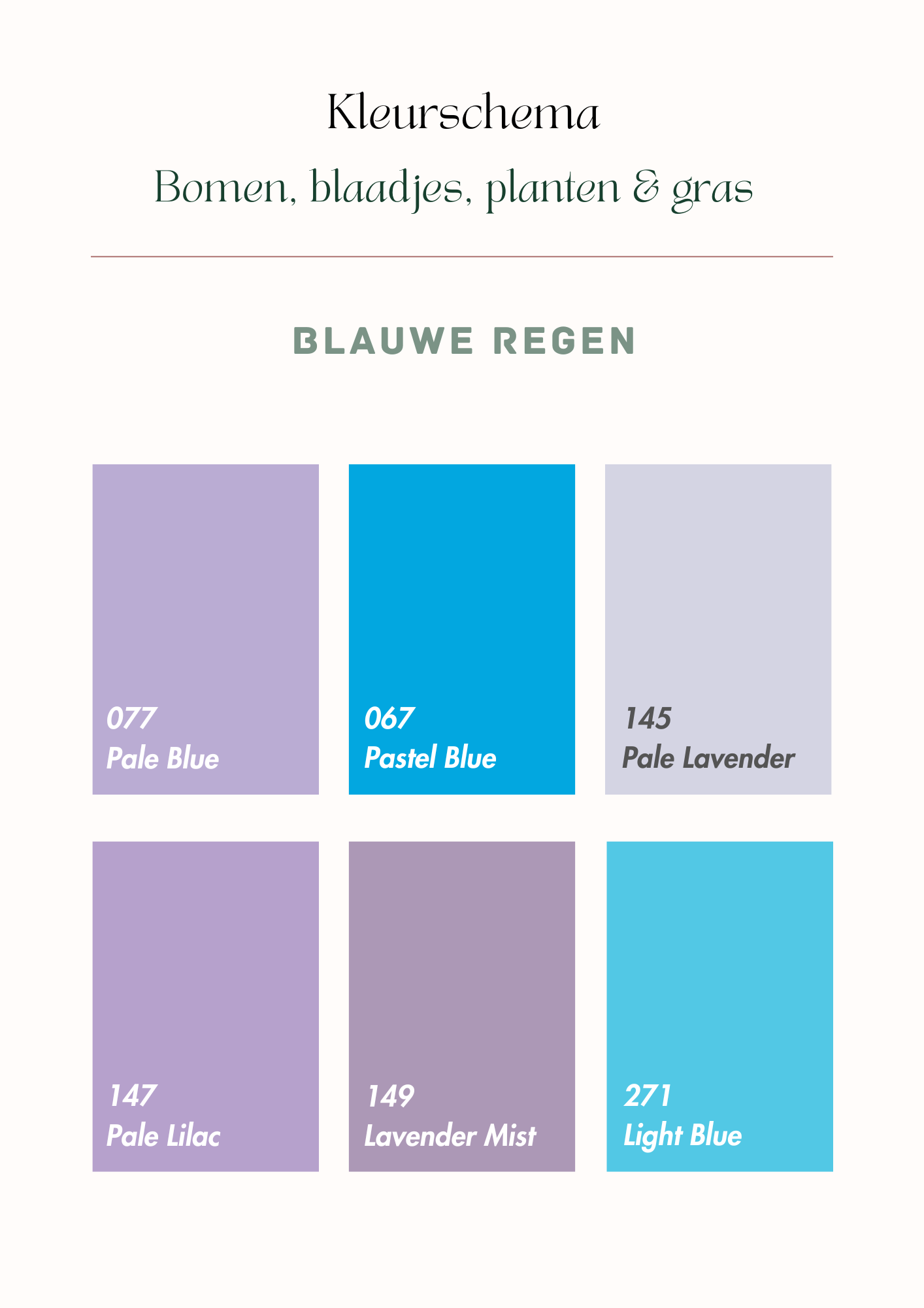 Decotime Twinmarkers Kleurenschema's