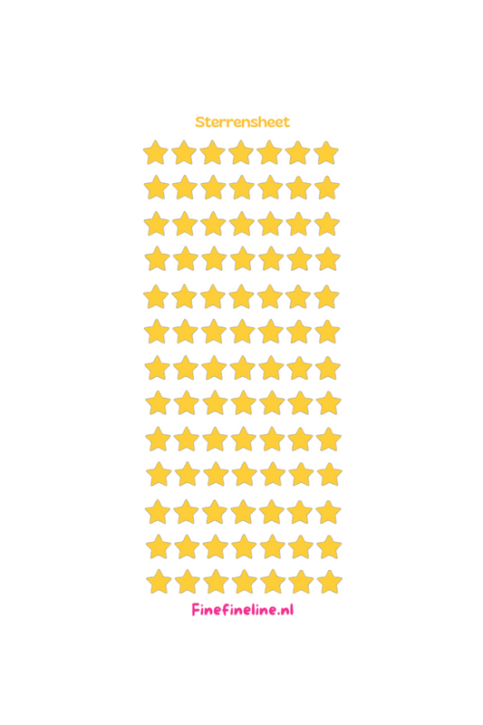 Sterren Stickervel