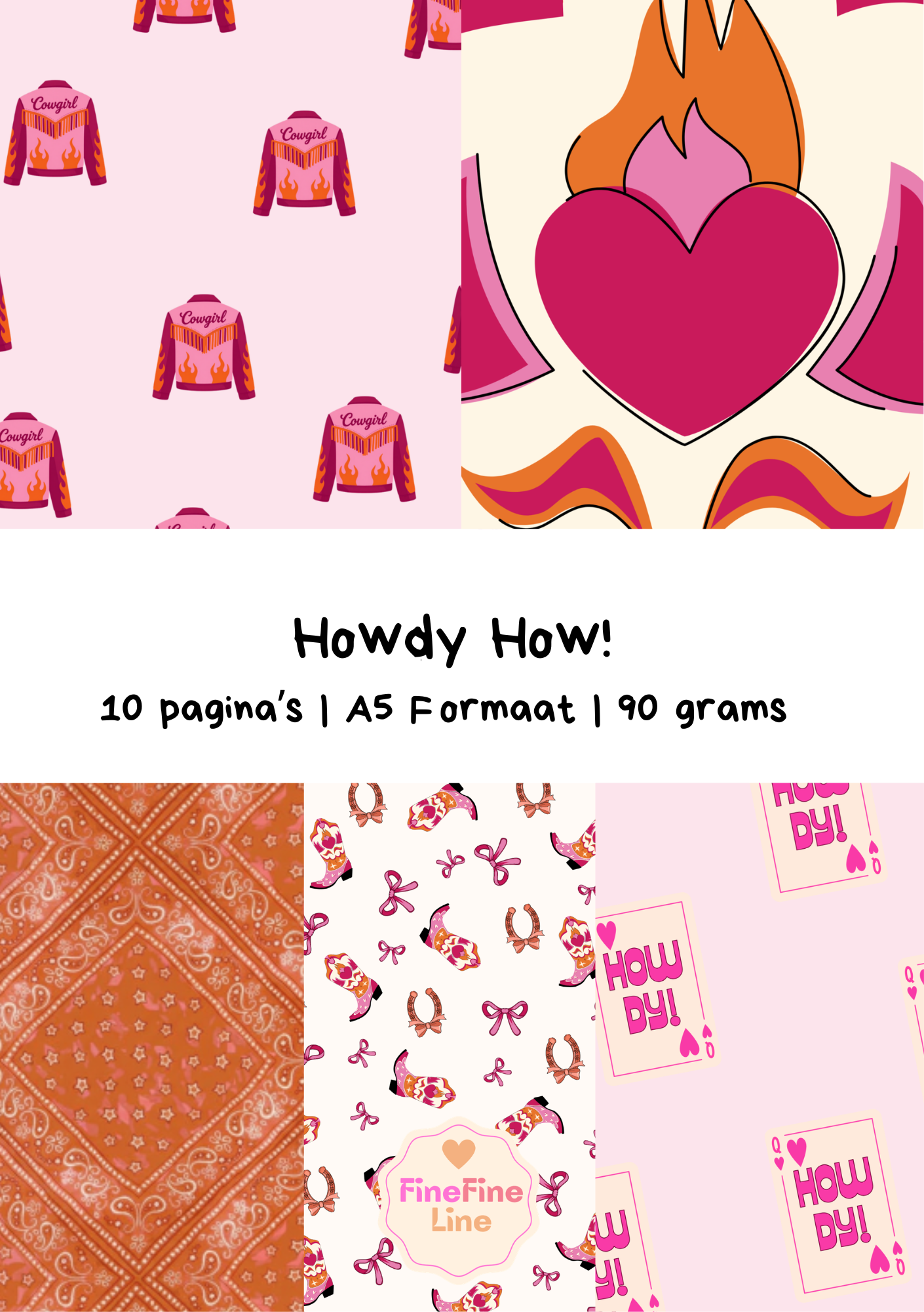 Howdy How! Papierbundel