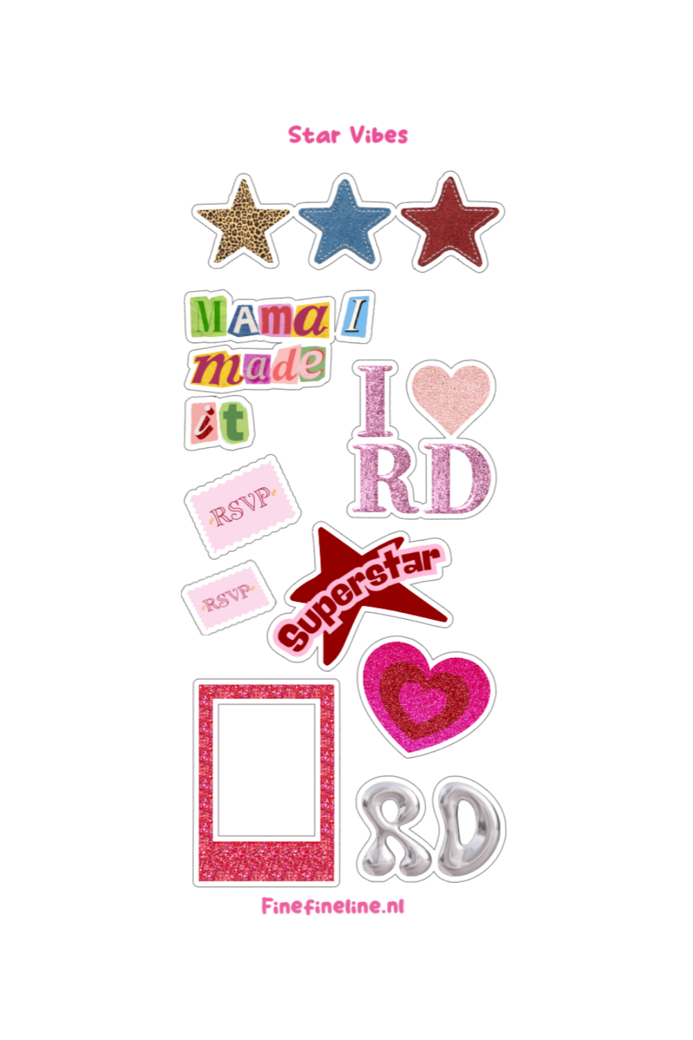 RD Superstar Stickervel
