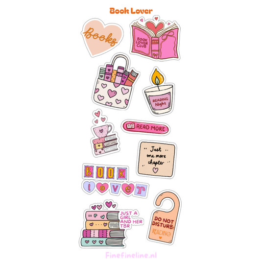 Booklover Stickervel
