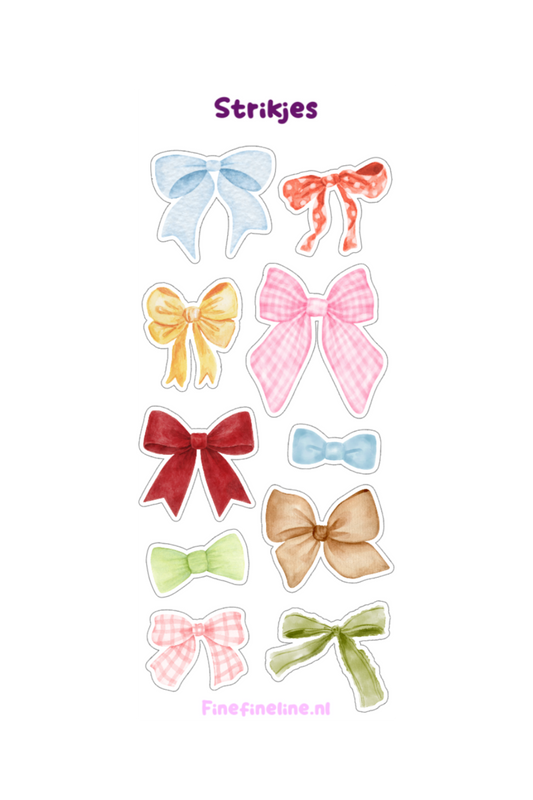 Strikjes Stickervel