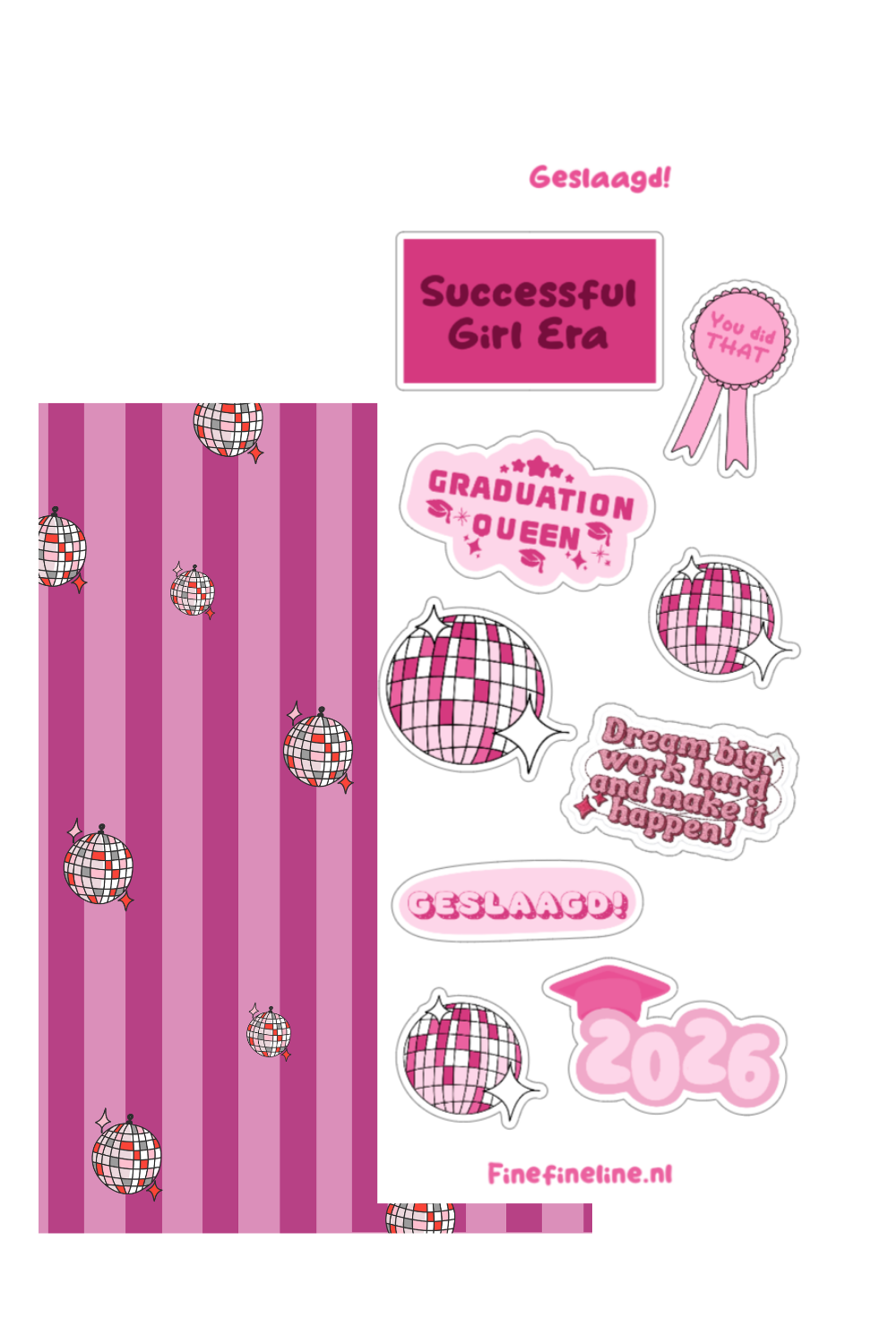 Geslaagd! Stickervel