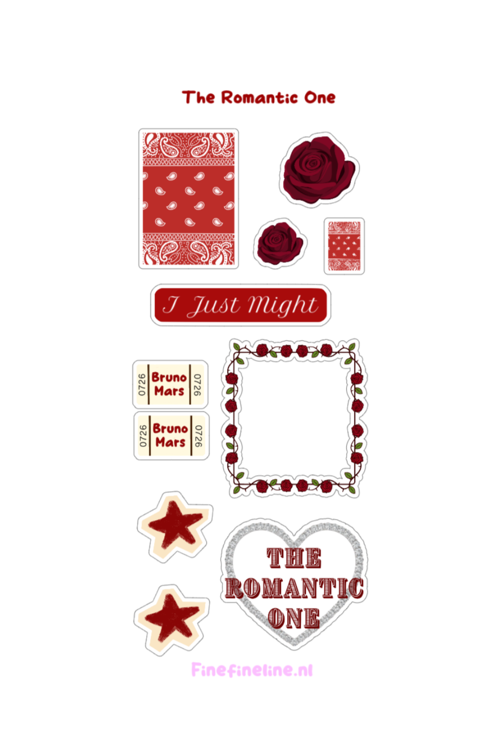 The Romantic One Stickervel