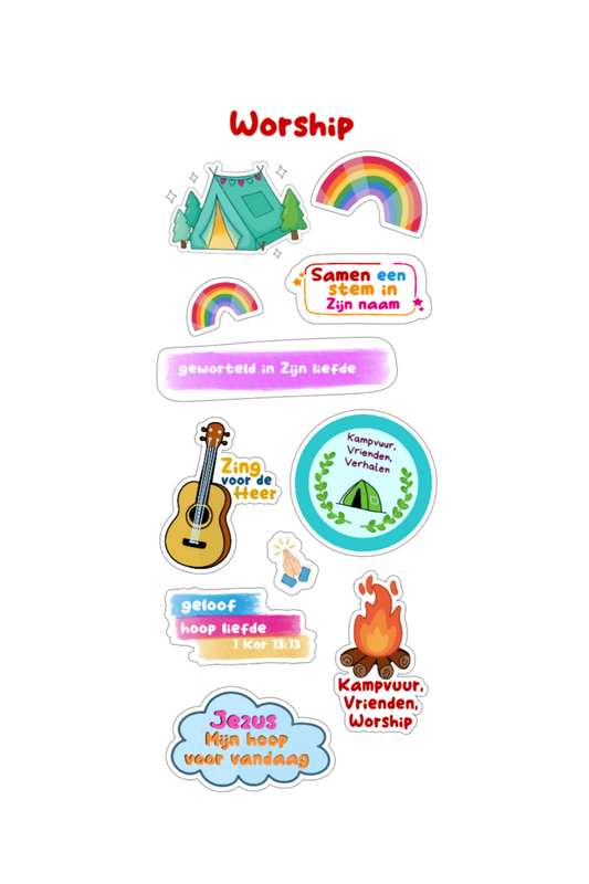 Worship Stickervel