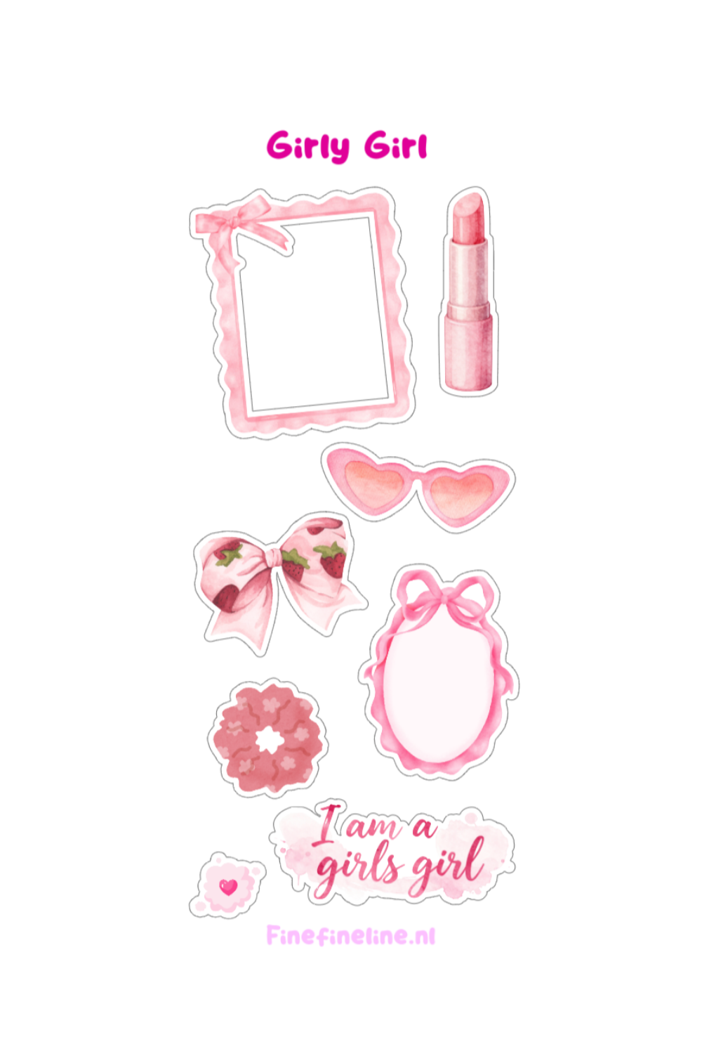 Girly Girl Stickervel